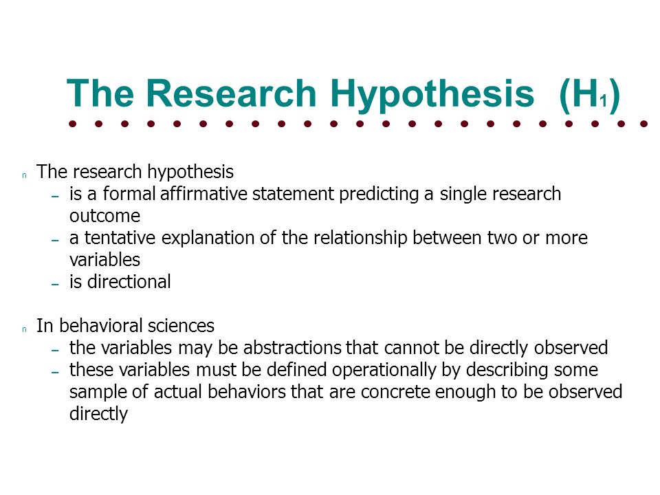 One sample hypothesis testing paper